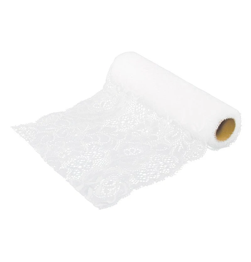 Spitzenband Weiß 18Cm 3m