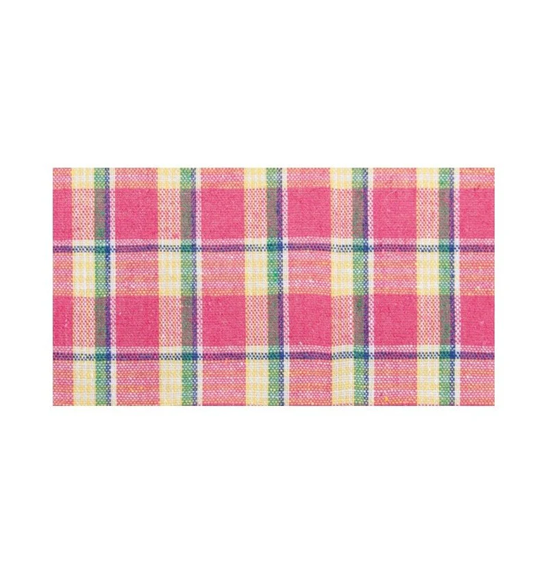 Rosa Schleife Madras 10Cm 5m