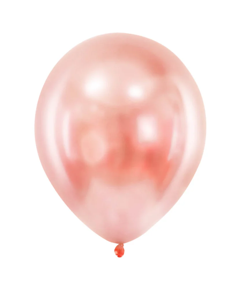 100 Mini-Latexballons Metallic Roségold 13cm für Partys