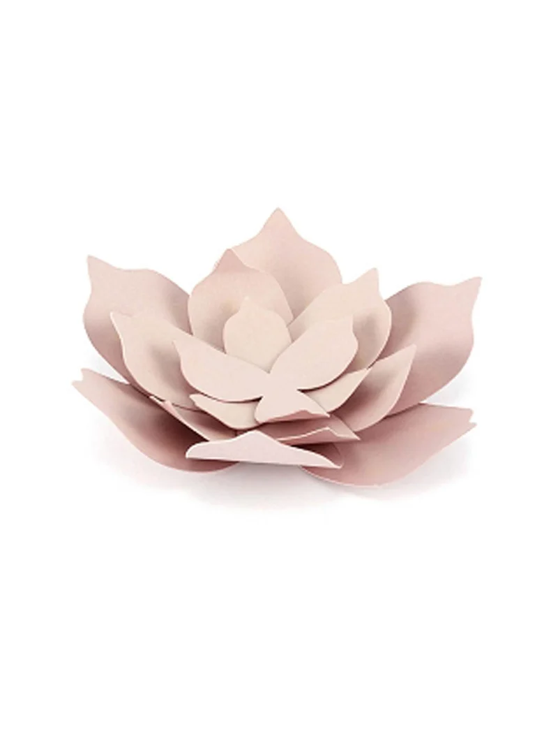 3 rosafarbene Papierblumen 10 cm DIY-Kit