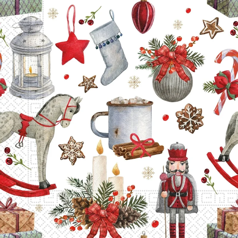 Weihnachtsservietten Weihnachtsdekoration 3 Lagen 33cm 20 Stk