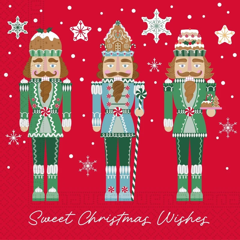 Weihnachtsservietten Süße Weihnachtswünsche 3 Lagen 33cm 20 Stk