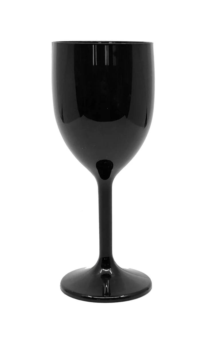 Schwarze Weingläser 300ml 2Stück