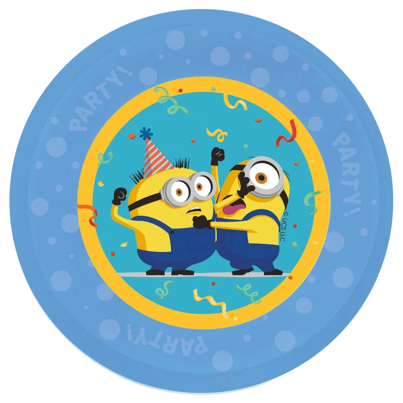 Minions Teller Plastik 21cm 4Stk