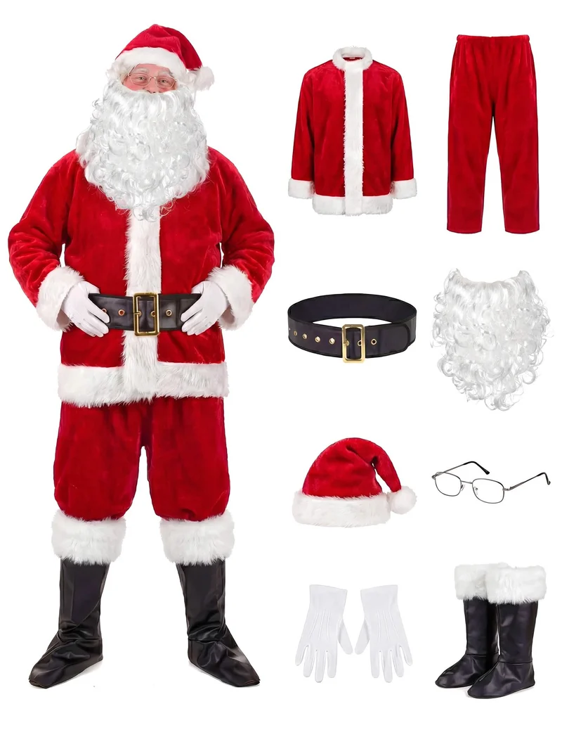 Hochwertiges Weihnachtsmannkostüm