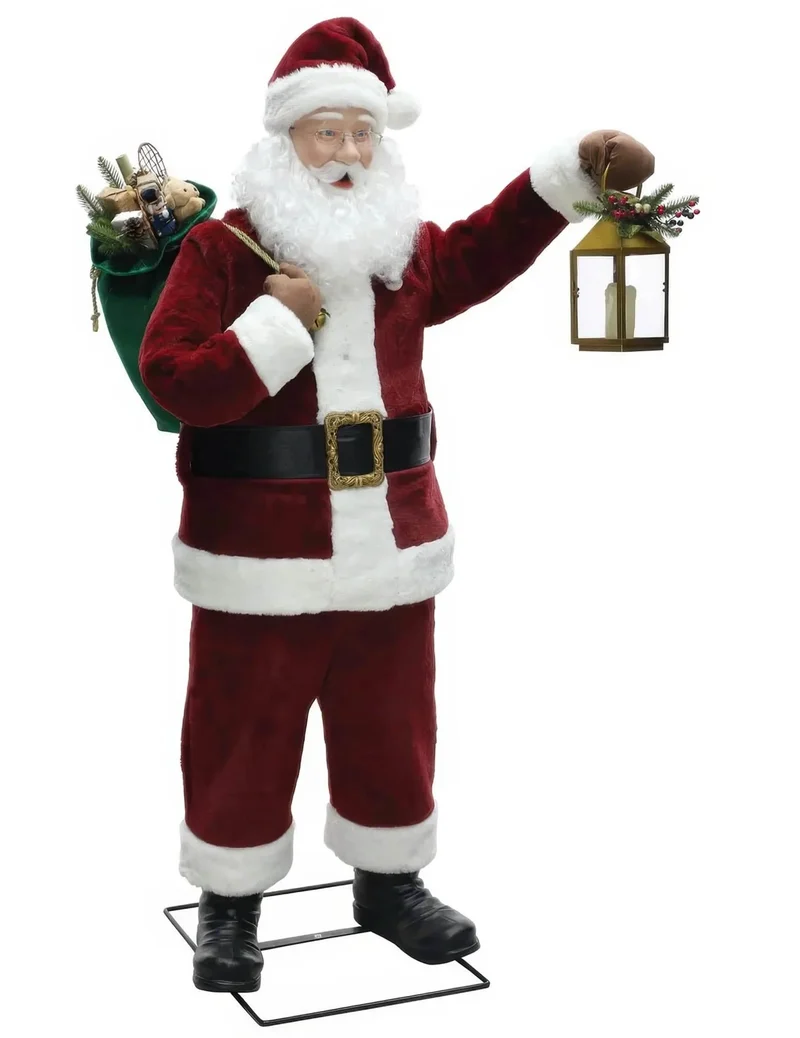 Animierte Dekofigur Weihnachtsmann Deluxe 180 cm