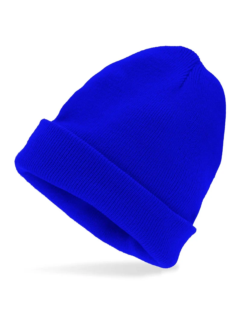 Blaue Strickmütze für Erwachsene