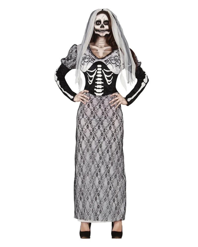 Skelettbraut Kostümkleid