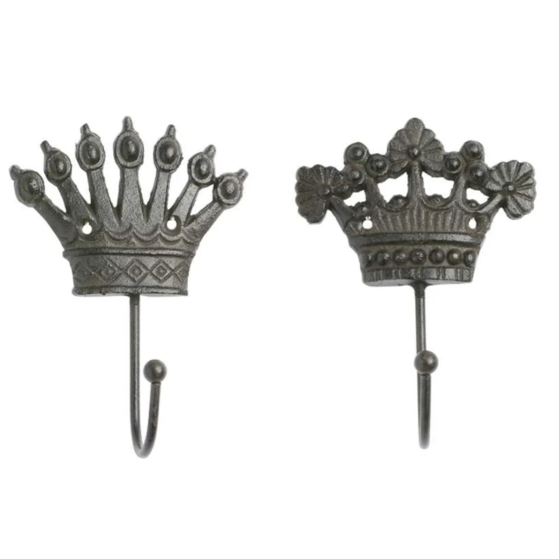 2er Set Dekohaken Krone