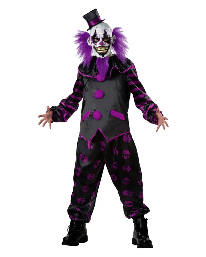 Horror Clown Kostüm mit Maske