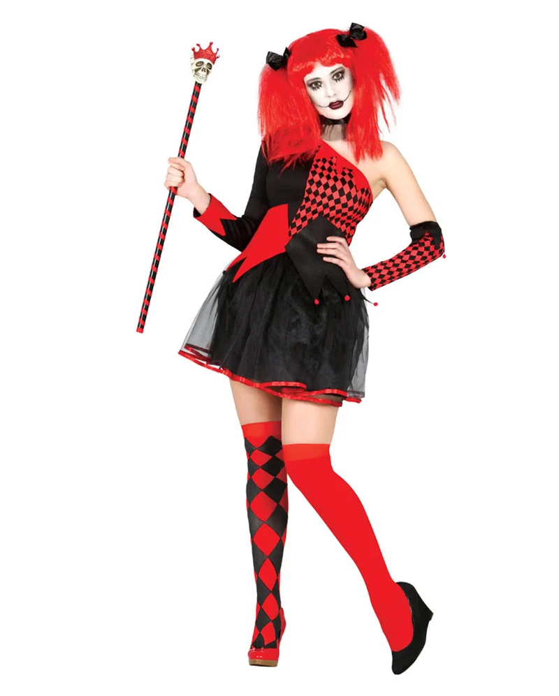 Harlekin Queen Frauenkostüm