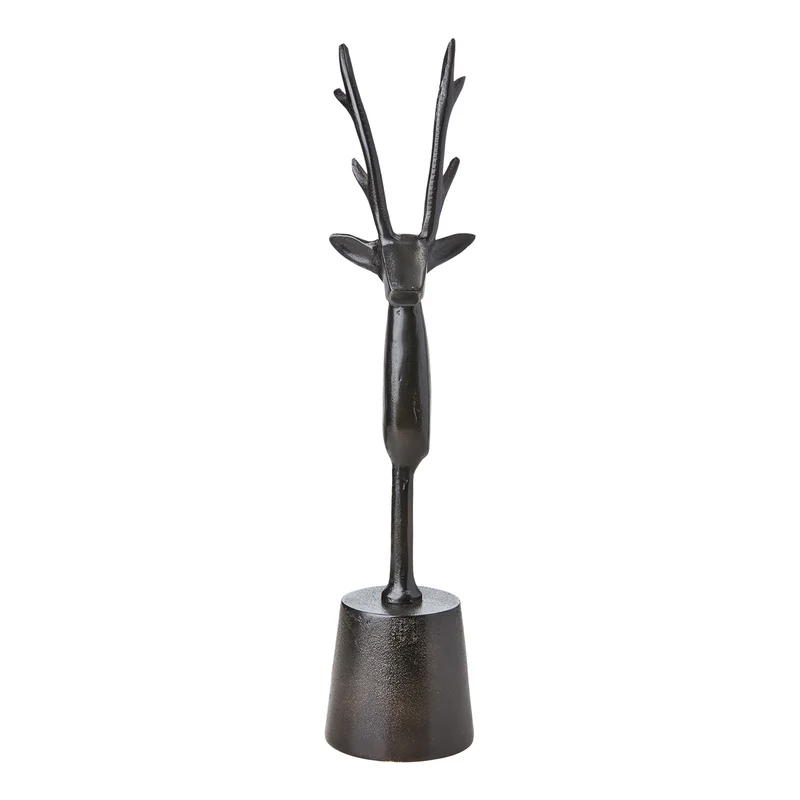 Rentier Büste Schwarz 52 cm