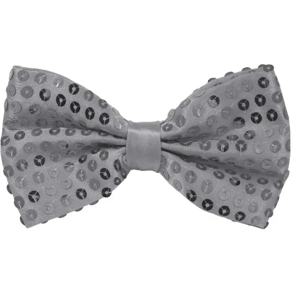 Silberne Schleife mit Glitzer
