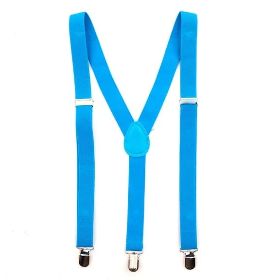 Einfarbige blaue Latzhosen
