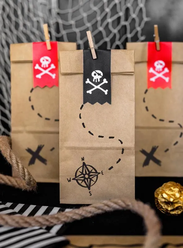 Geschenktüten Piratenparty 6 Stück