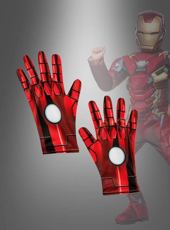 Iron Man Handschuhe Deluxe für Kinder