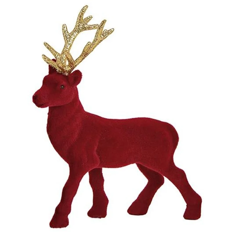 Hirsch beflockt Bordeaux Gold