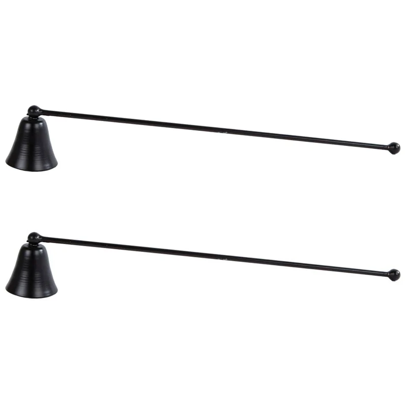 2er Set Kerzenlöscher Metall Schwarz