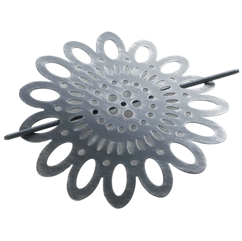 2er Set Raffhalter Blume Grau