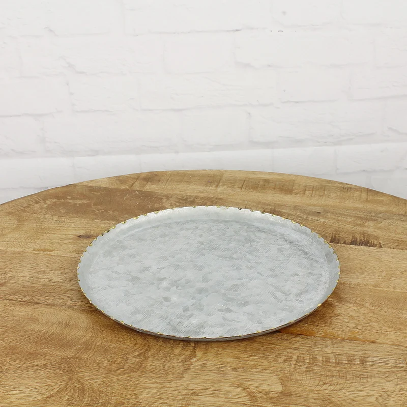 Blechteller Grau 27 cm