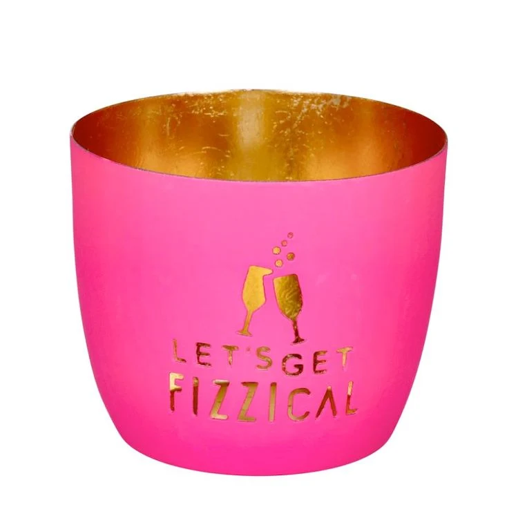 Windlicht Madras Let’s get fizzical pink-goldfarben mittel