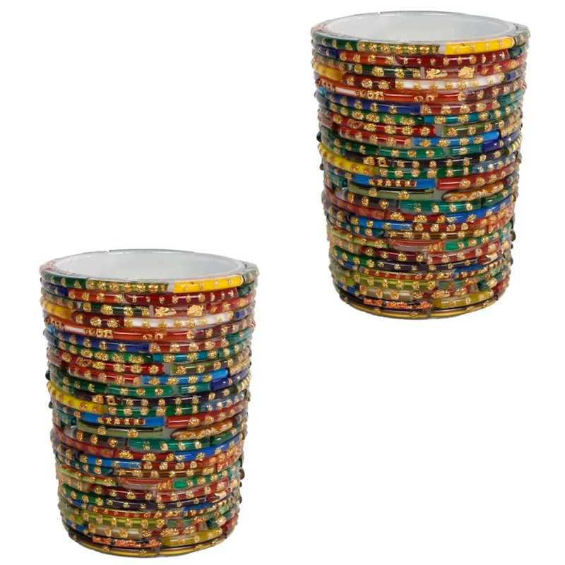 2er Set Windlicht Orientalisch bunt