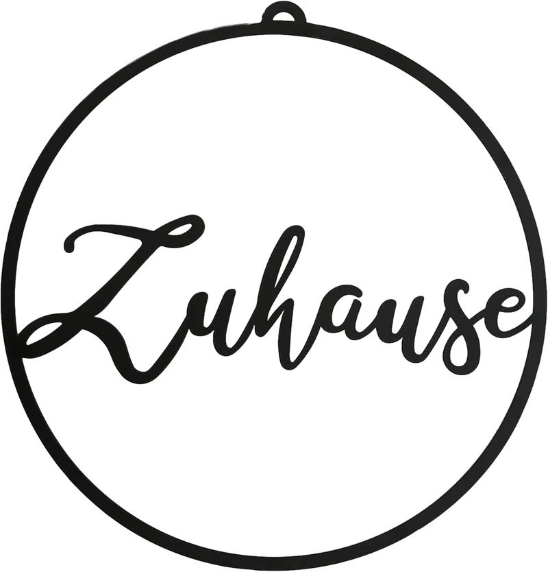 Deko-Hänger Zuhause schwarz