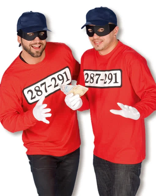 Ganoven-Shirt Langarm Plus Size