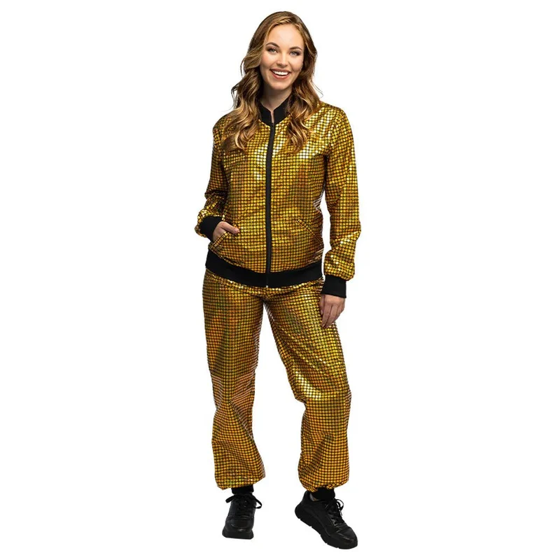 Trainingsanzug „Disco Diamond Babe“ in Gold
