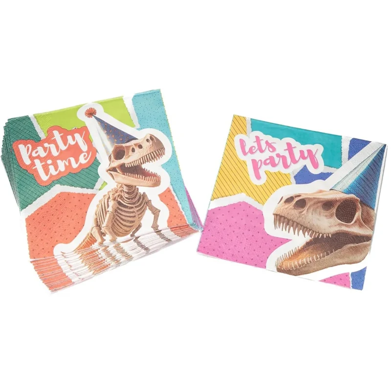 Dinosaurier-Servietten, 3-lagig, 33 cm, 20 Stück
