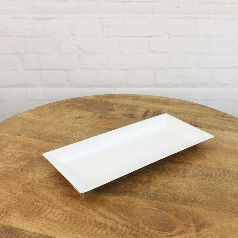 Tablett Weiß Kunststoff 36 cm