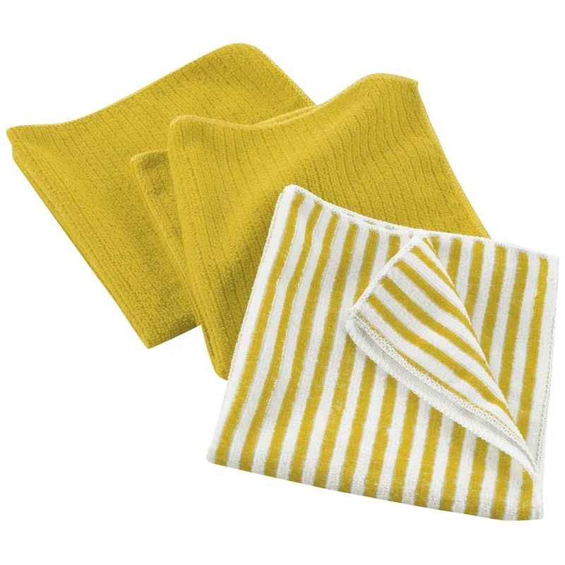 3er Set Mikrofaserputztücher Gelb