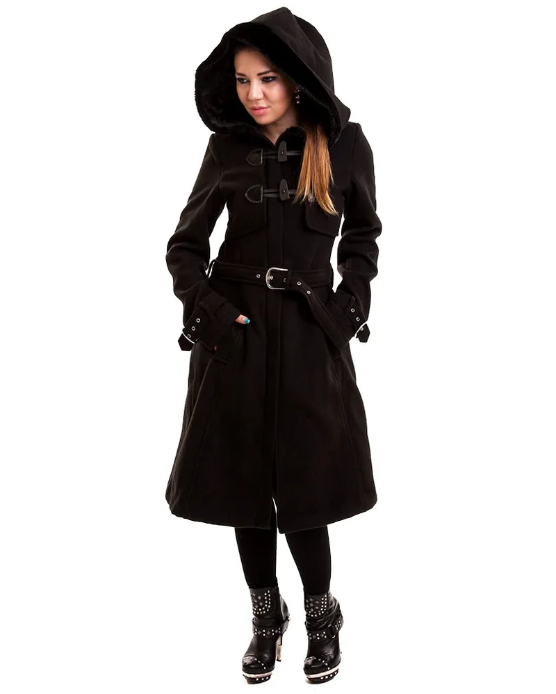 Gothic Mantel schwarz