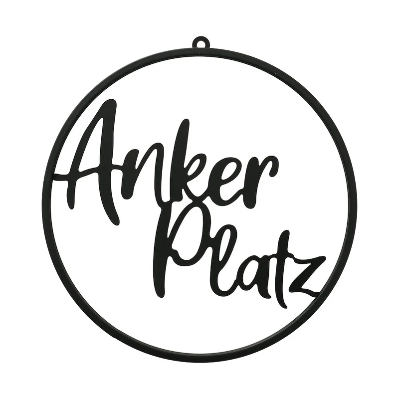 Dekohänger Ankerplatz schwarz