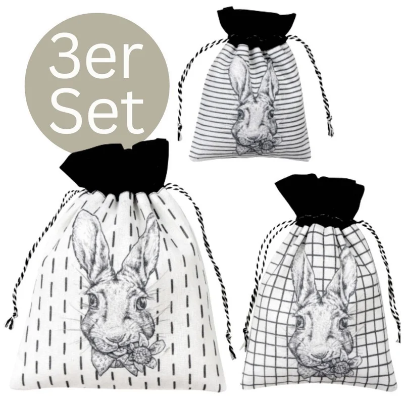 Zugbeutel Happy Easter 3er-Set