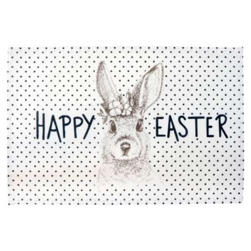 Platzset Happy Easter gepunktet
