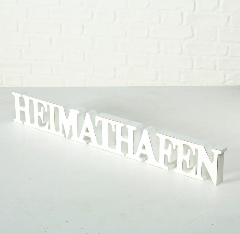 Aufsteller Heimathafen weiß