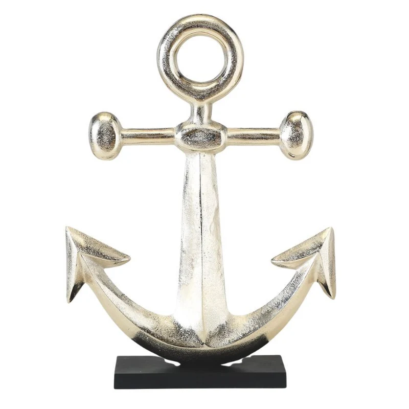 Dekoaufsteller Anker Aluminium 54 cm