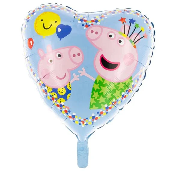 Peppa Pig Heliumballon Herz, leer, 45 cm