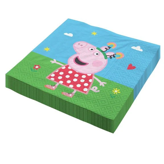Peppa Pig Servietten 33 cm, 20 Stück
