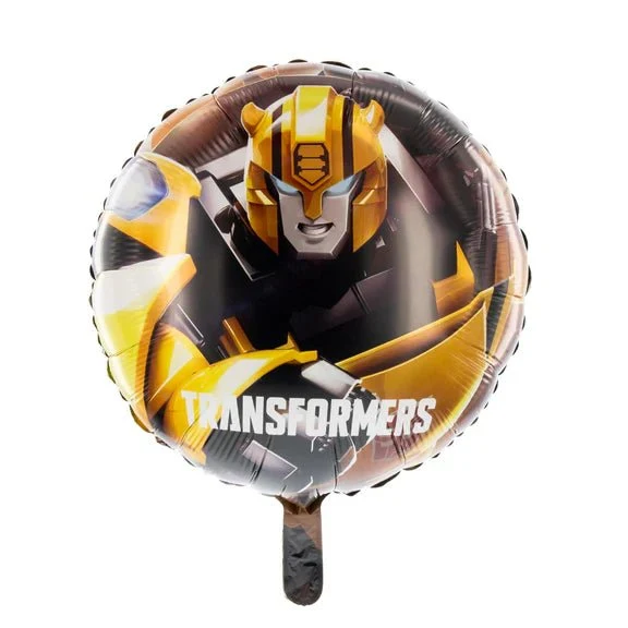Transformers-Heliumballon, schwarz-gelb, leer, 45 cm