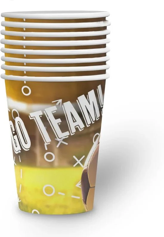 Fußball-Becher „Goal“, 250 ml, 8 Stück