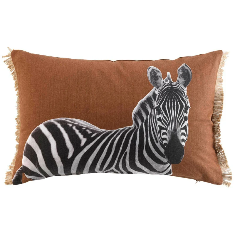Kissen mit Inlet 40 x 60 Zebra Braun