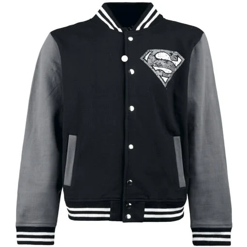 College Jacke Superman schwarz