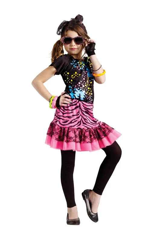 Eighties Pop Girl Kinderkostüm