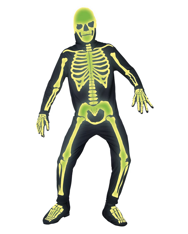 Leuchtendes Gerippe Kostüm