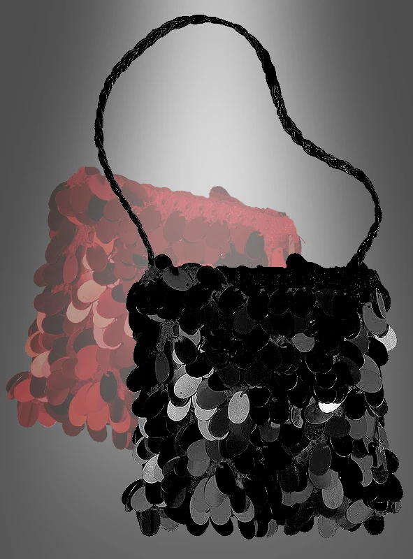 Schwarze Charleston Handtasche 20er Jahre