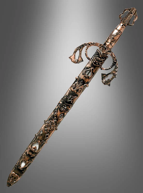 Fantasy Schwert und Scheide kupfergold 65cm