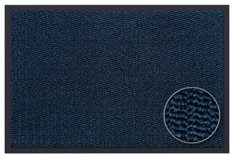 Schmutzfangmatte Sauberlaufteppich blau-schwarz, 60x90 / 90x150 / 120x180 cm