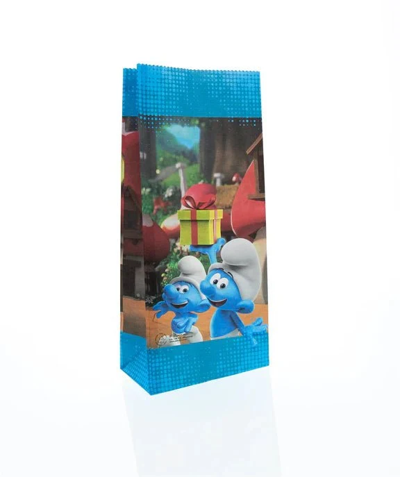 Schlümpfe-Geschenktütchen 23 cm, 10 Stück